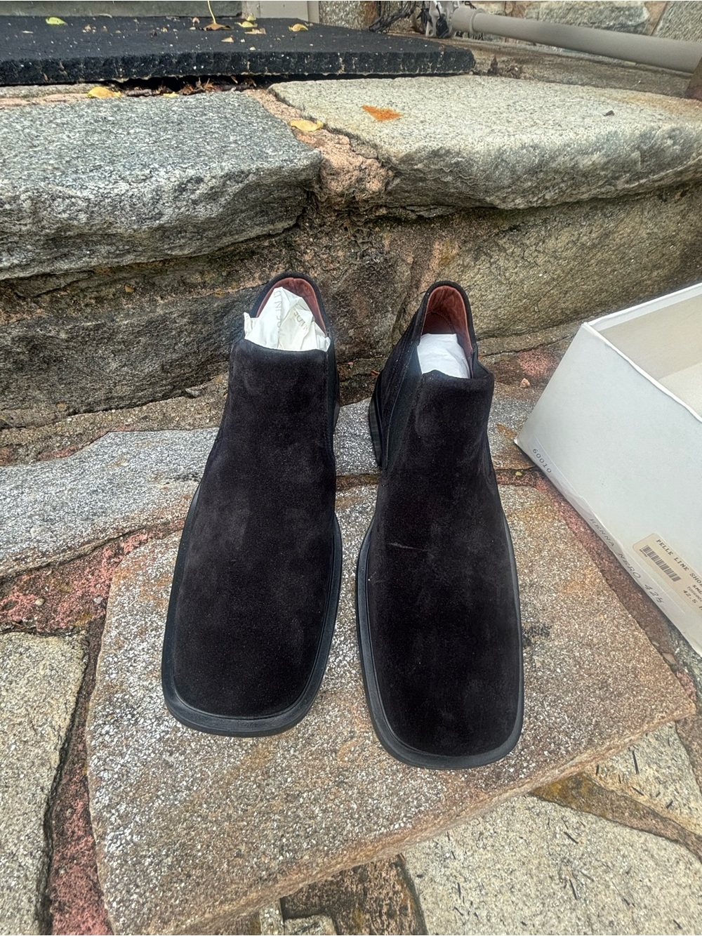 Men's Black Suede Chukka Boots - Sleek Slip-On Chelsea Style
